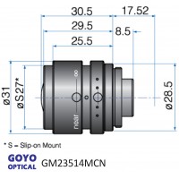 1/2-inch Format Fixed Focal Length Lens